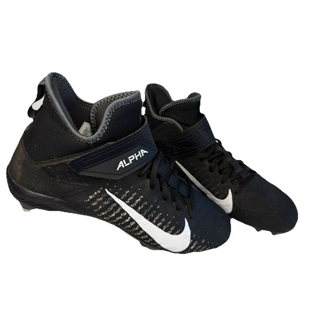 Nike Men’s size 10 Alpha Menace Pro 2 Football Cleats Black BV3951-001 Shoes